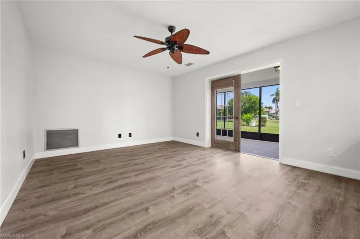 Family Room with French Doors to the Lanai