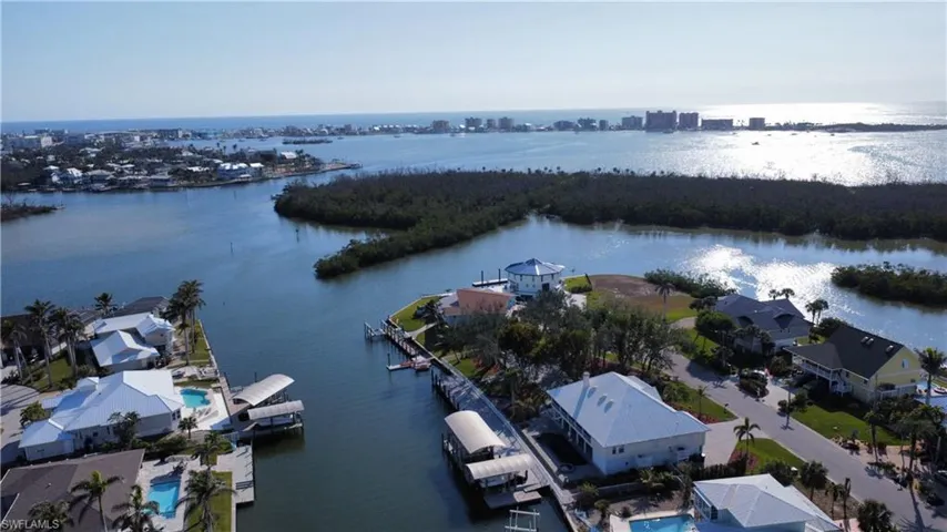 Drone / aerial view OF CANAL EXIT & BASIN