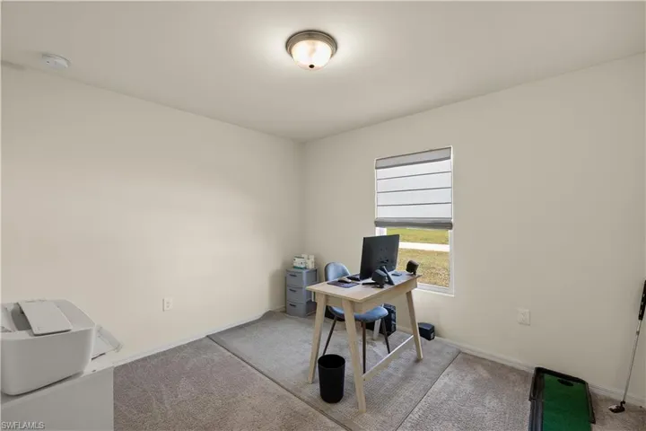 View of carpeted office space