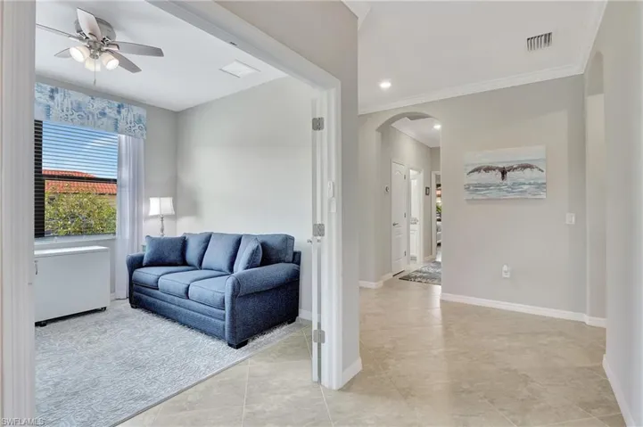 Den entry on left
