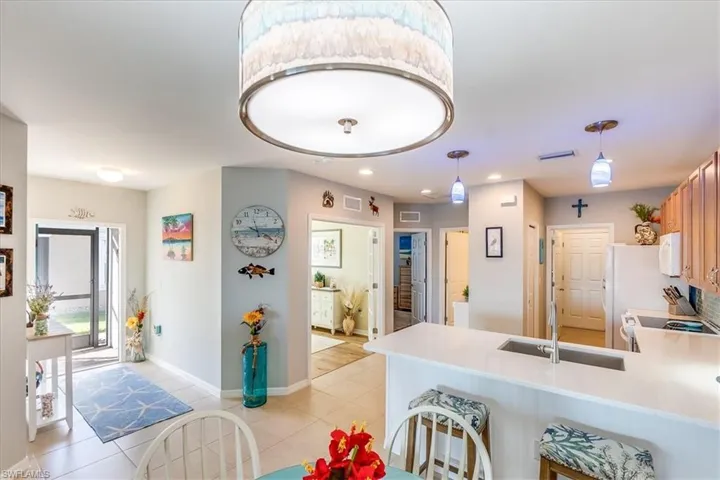 Wide view from dining space