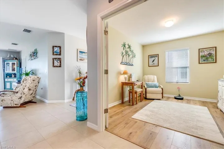 Located off kitchen/dining area