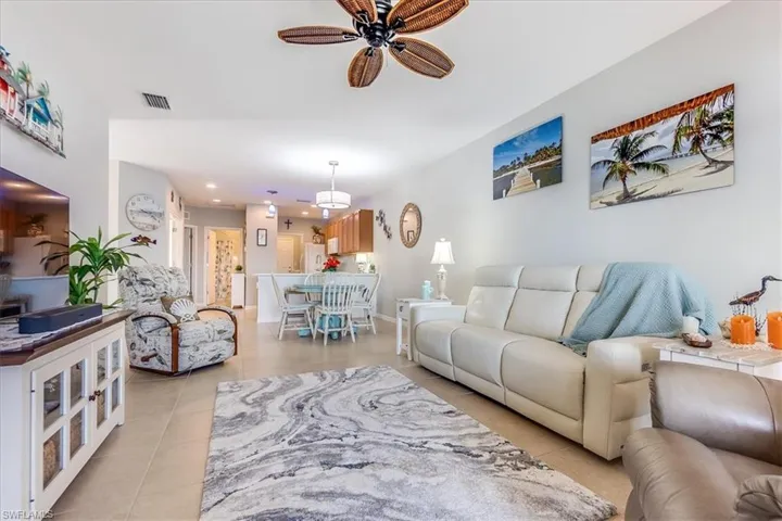 Open Concept that flows from the living space to kitchen