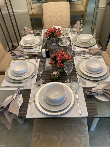 All ready for a lovely dinner