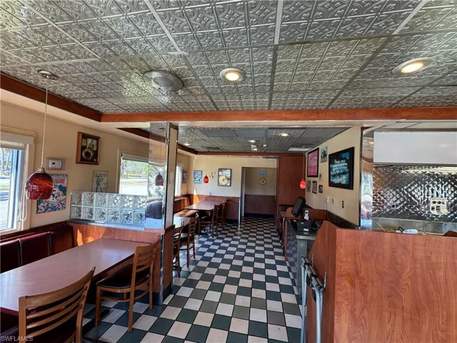 View of dining room