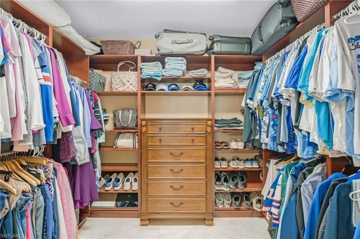 custom closet in your primary ensuite.