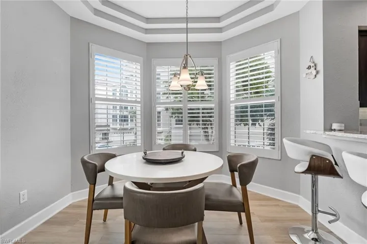 Inviting, light-filled breakfast nook