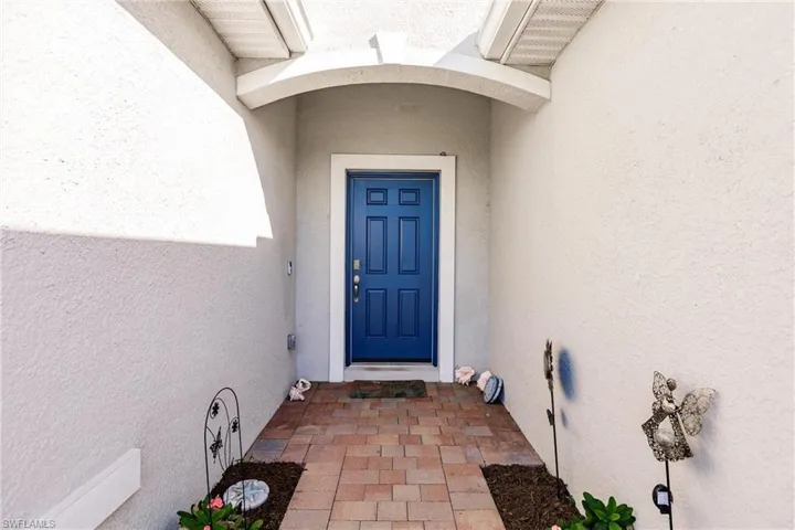 View of exterior entry