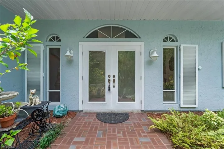 Double door front entrance