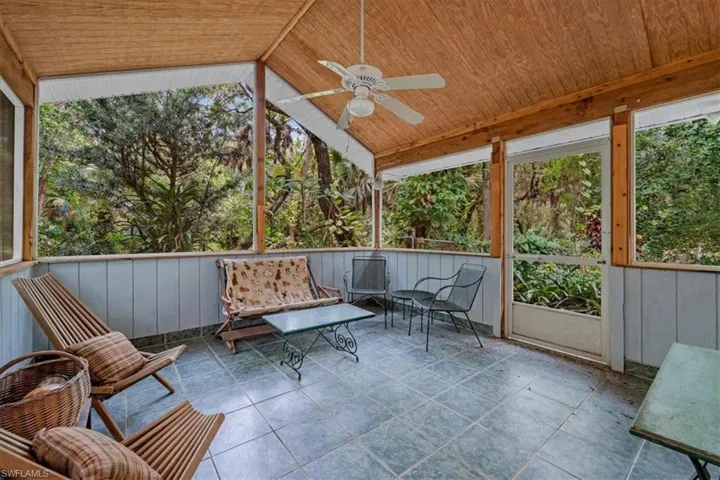 Private porch off master bedroom