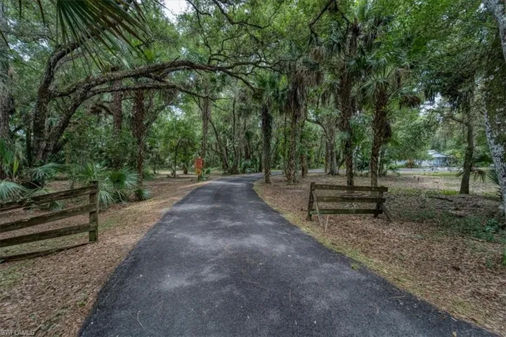 Paved driveway
