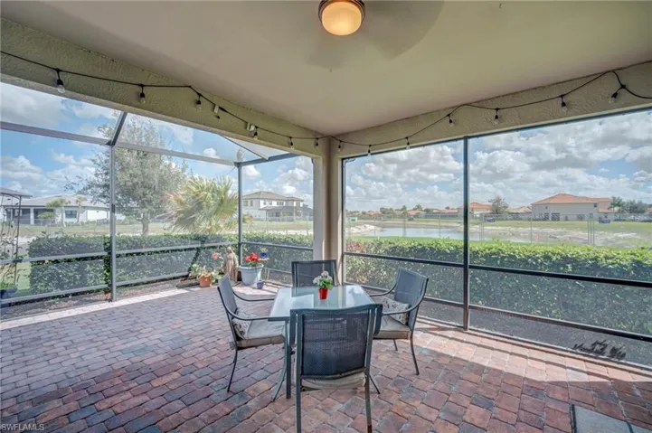 Rear Extended Screened Porch with water views