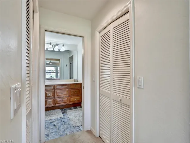 Hall with baseboards
