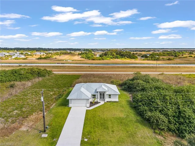 View from above of property