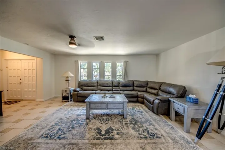 Living area with baseboards