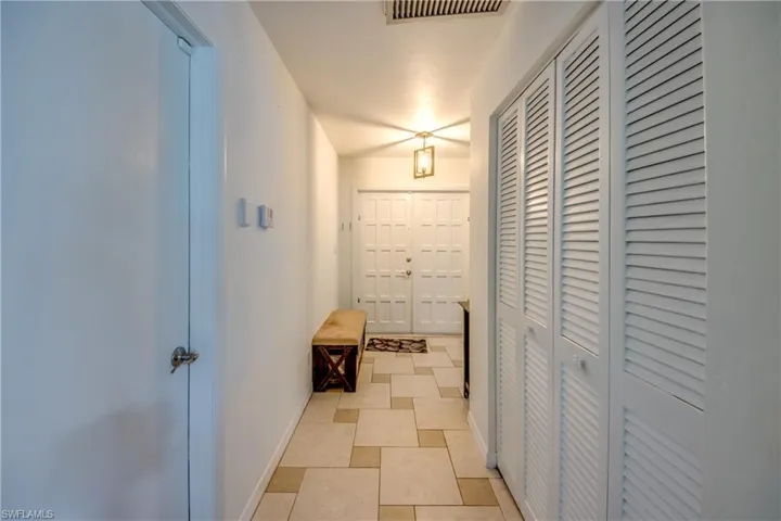 Corridor with baseboards