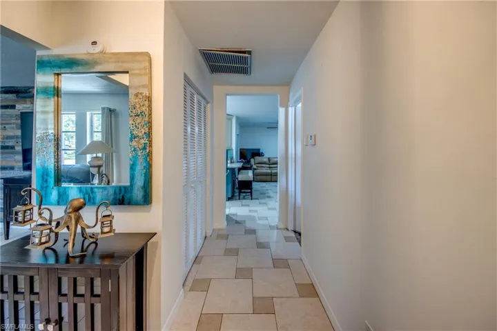 Hall with baseboards
