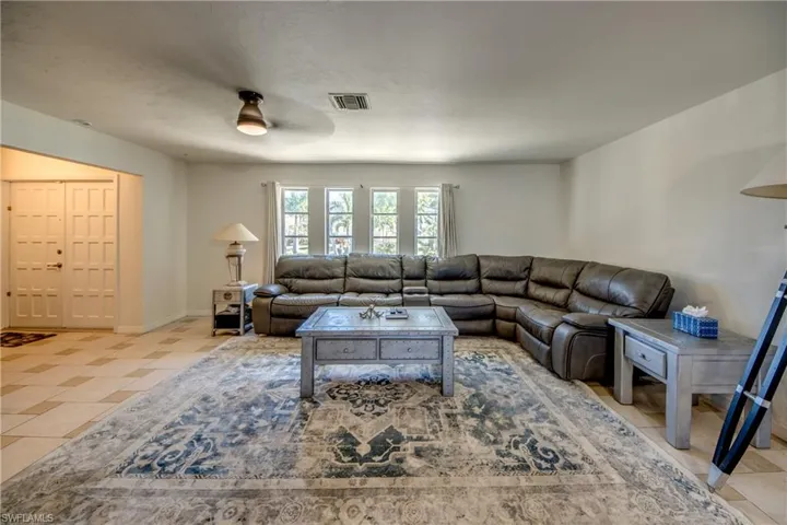 Living area with baseboards