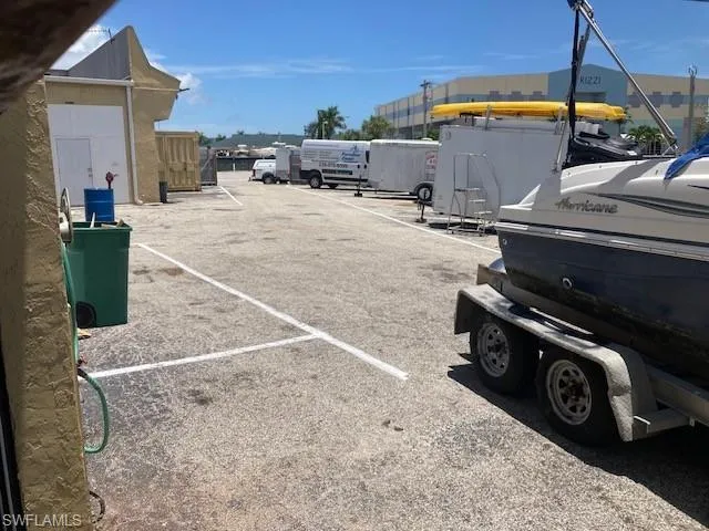 View of uncovered parking lot