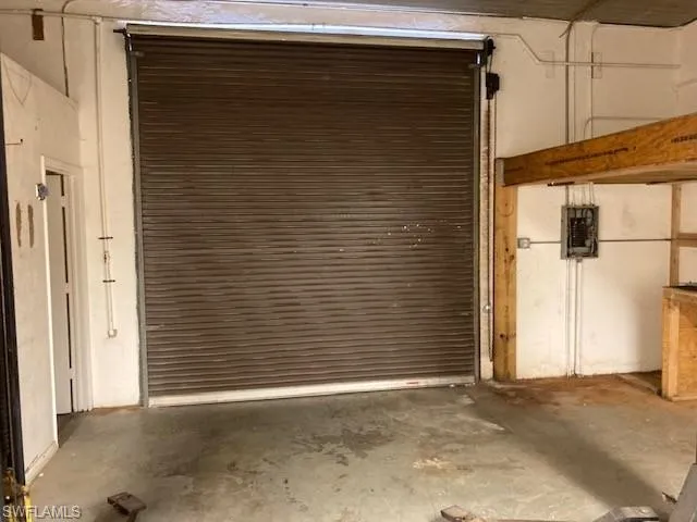 Garage with electric panel