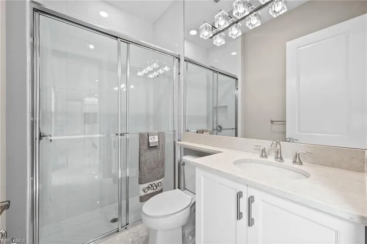 Ensuite bathroom for bedroom in rear of home.