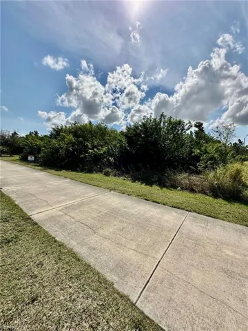 Sidewalk in front of property