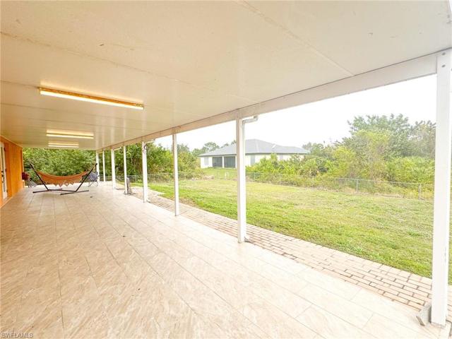 large covered patio