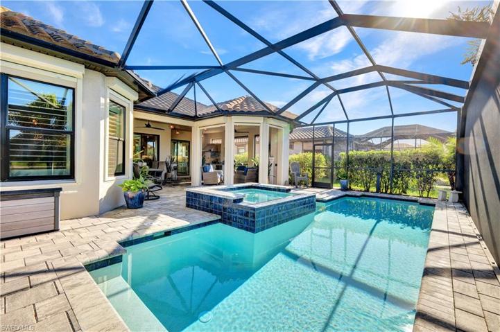 Pool with sun and shade