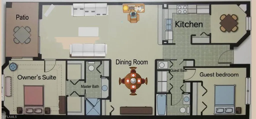 View of floor plan / room layout