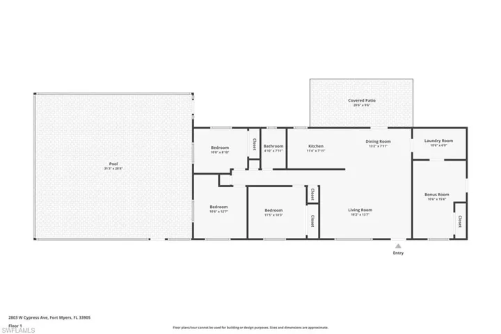 View of room layout