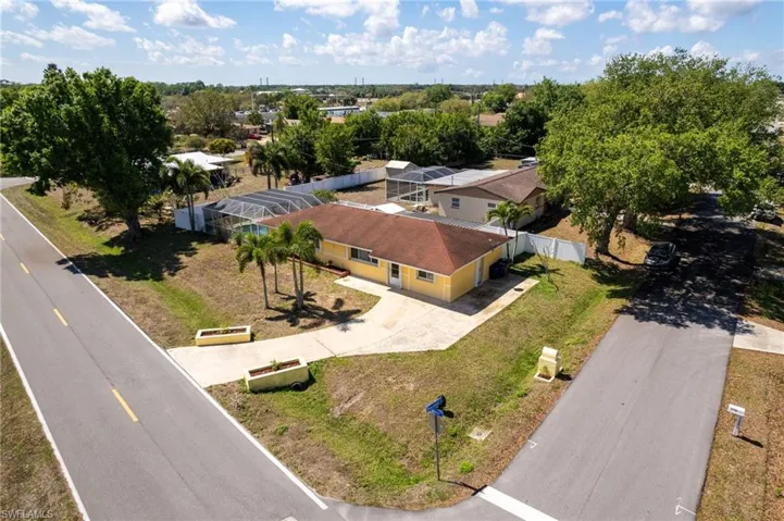 View from above of property