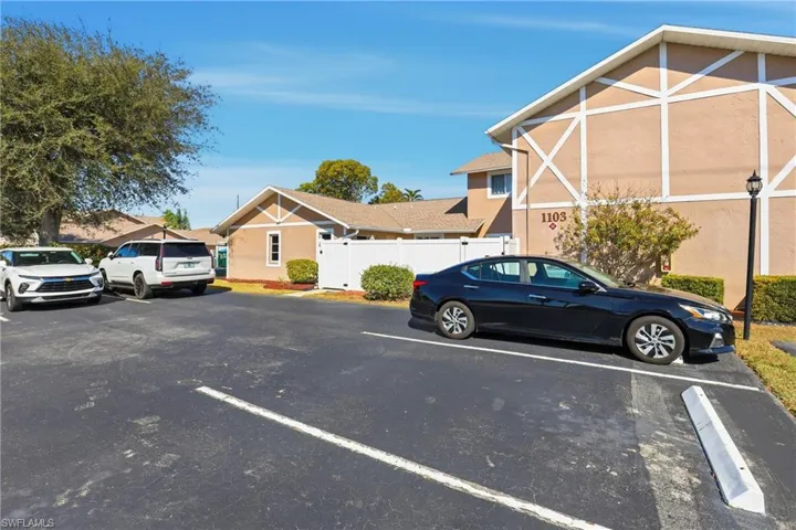 View of uncovered parking lot