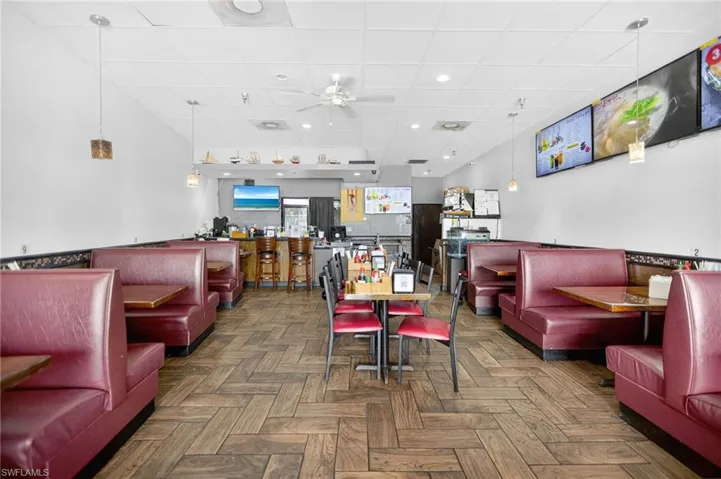 Community lobby featuring a paneled ceiling