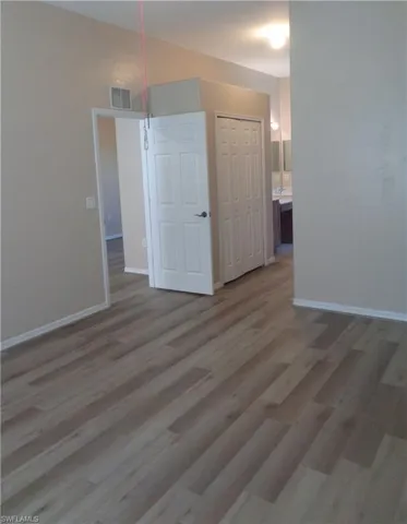 View of the Master Bedroom with wood-like flooring
