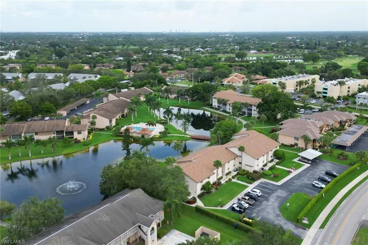 Drone / aerial view of a large body of water