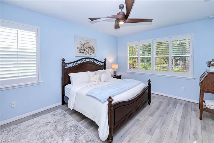 relaxing primary bedroom with ensuite