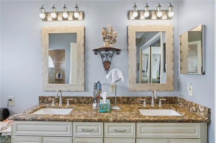 Bathroom with double vanity