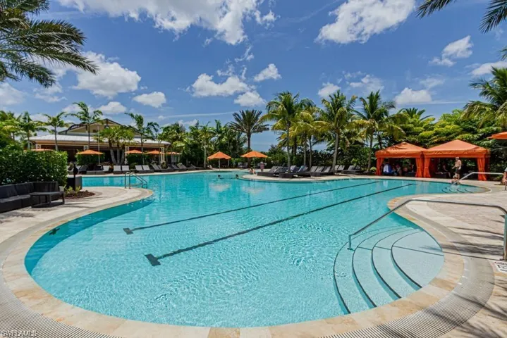 Infinity pool, with lap lanes & shallow end for children