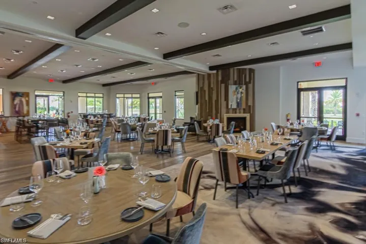 Barrel House formal dining room, outside wrap around patio area