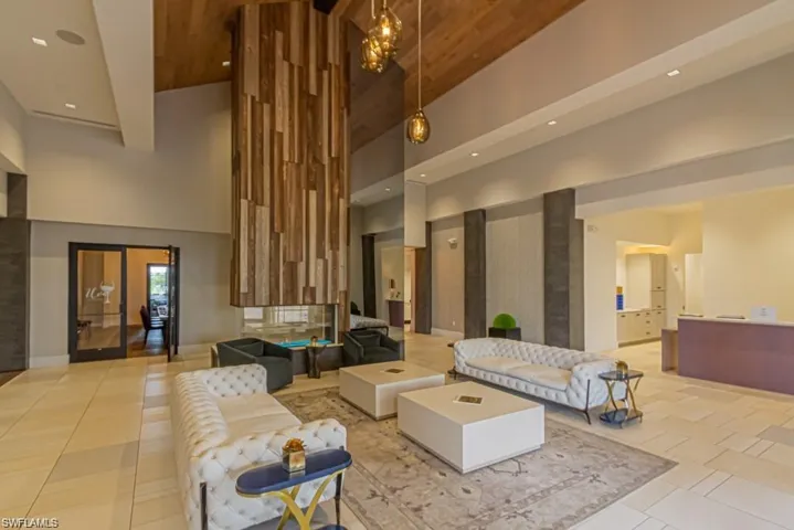 Reception area as you enter the Barrel House