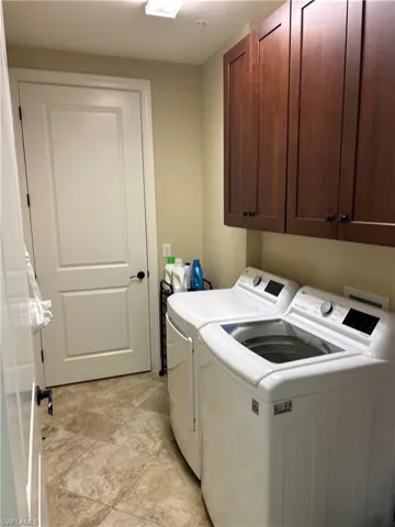 full laundry room, utility closet