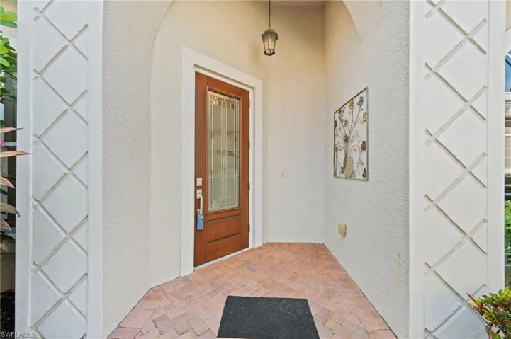 View of exterior entry