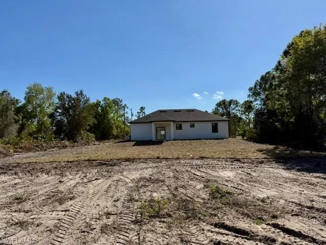 Rear view of house