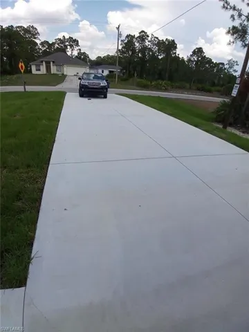 Large driveway