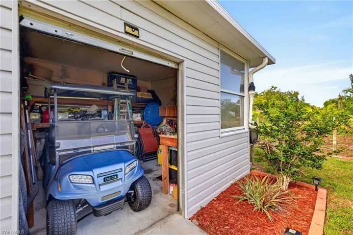 Garage with Workshop area