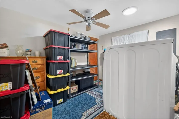 Inside Laundry Room and Storage