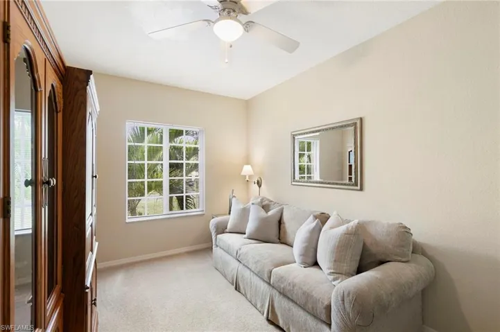 The den is the perfect flex space that can be used as a home office, media room, or a personal gym.