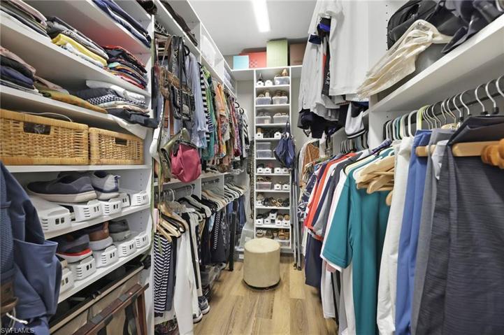 "California Closets" in Master Walk-In
