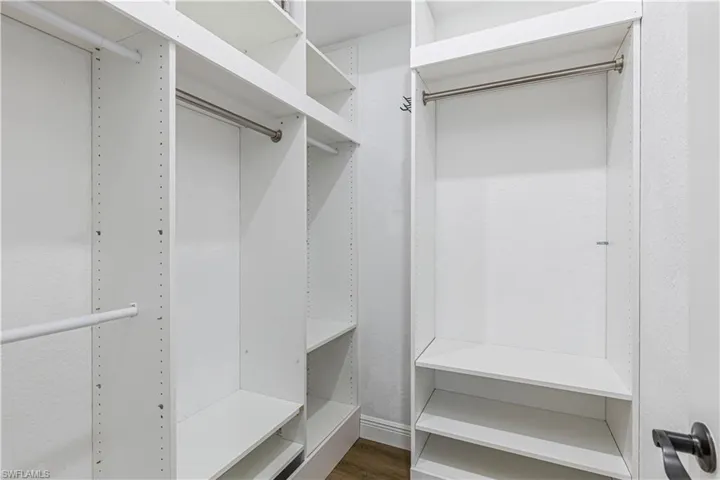 Custom Walk in Closet in Master Bedroom