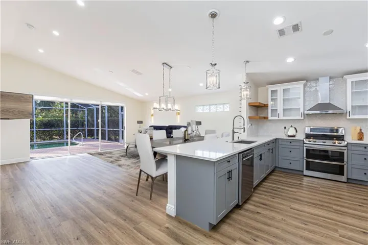 Virtually Staged - Kitchen & Dining area